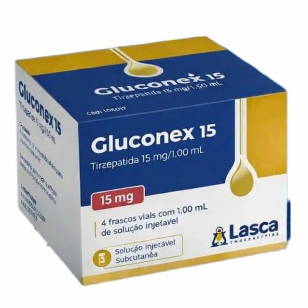 Tirzepatida Gluconex 15mg 4 ampolas